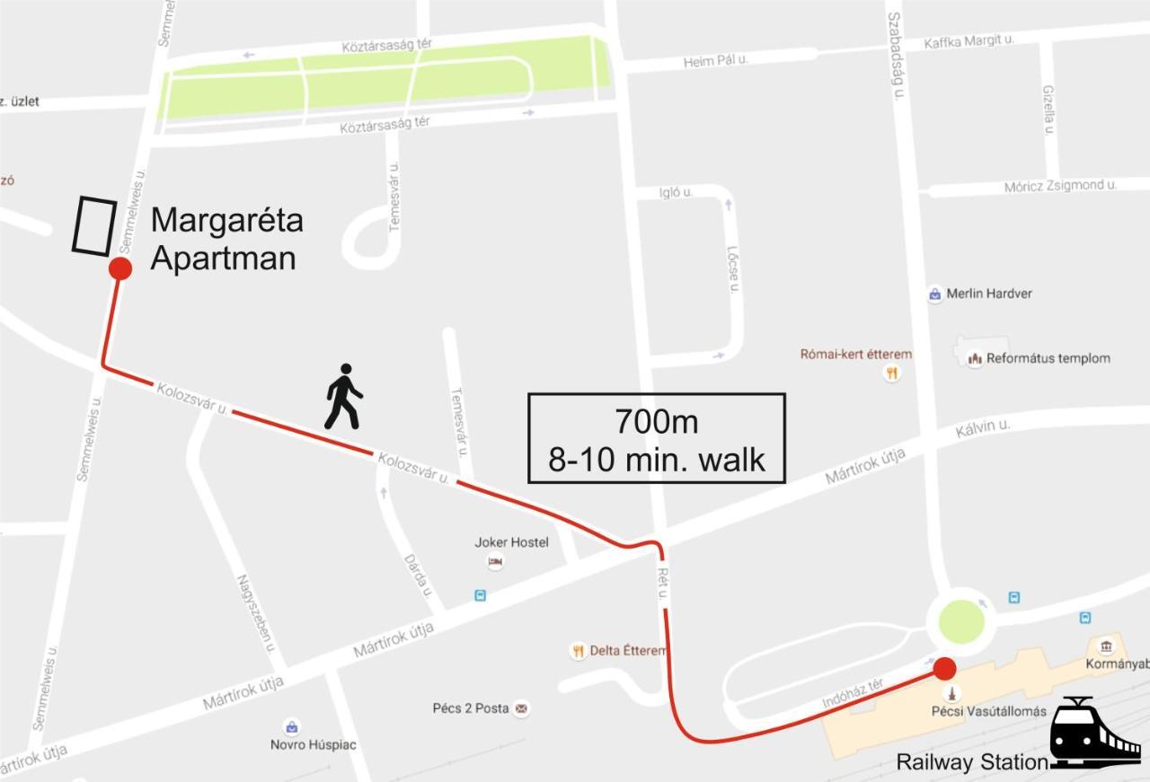 Margareta Apartman Печ Экстерьер фото